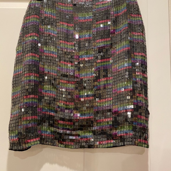 TAHARI SKIRT SEQUINS PREOWNED Size-6 great condition VINTAGE VINTAGE VINTAGE - Picture 4 of 8